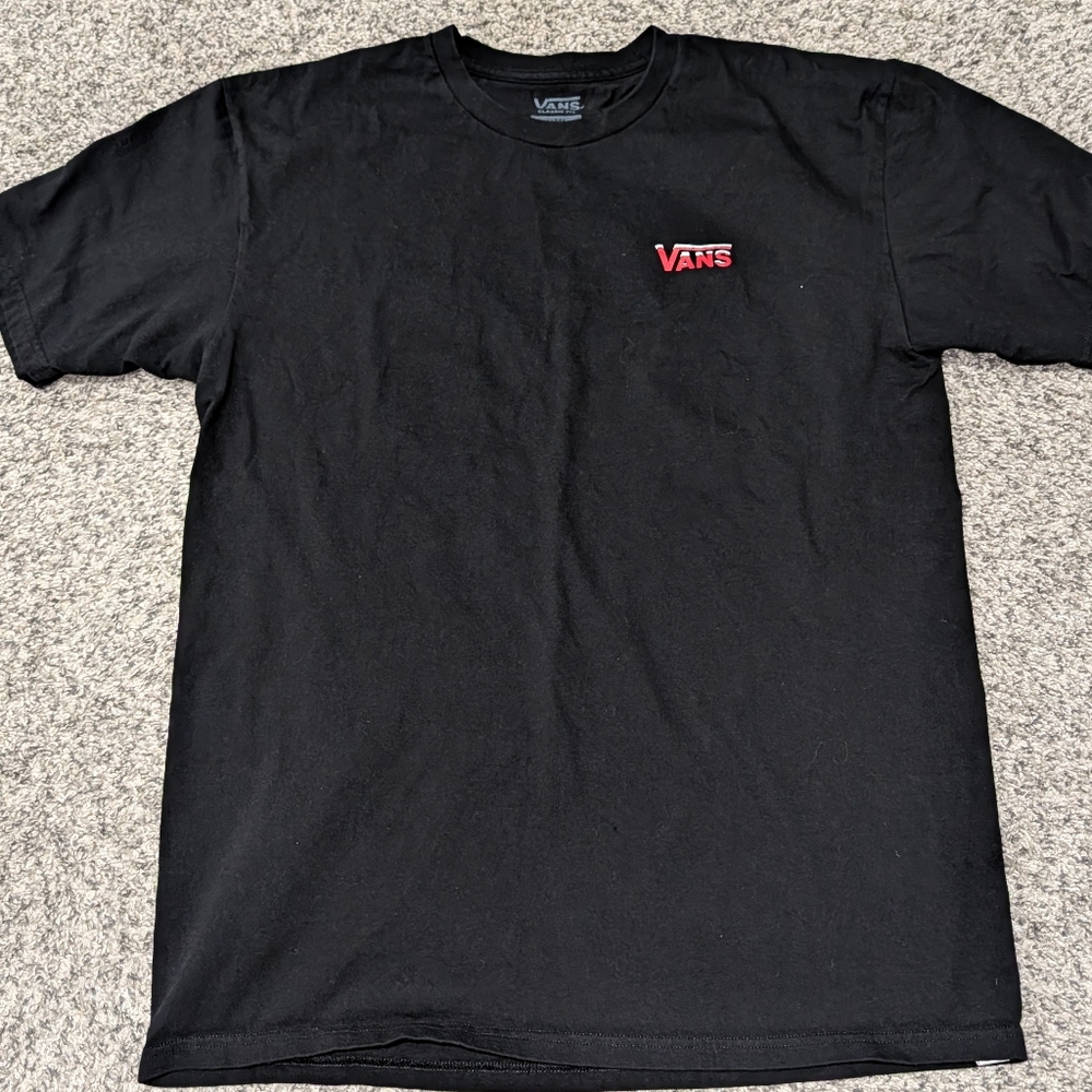 Vans Black Tee With Reaper Graphic - Picture 2 of 2